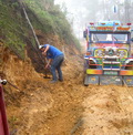 Bogged jeepney